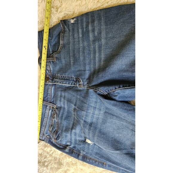 LULAROE Jeans Womens 36 Magic Waist Stretch Style L-161367 Cropped Distressed - Picture 14 of 16